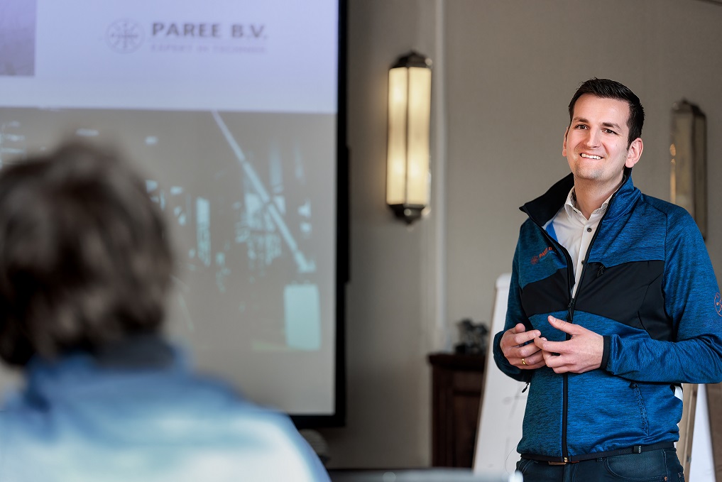 Joost opleidingscoördinator bij Paree vertelt over zijn werkzaamheden