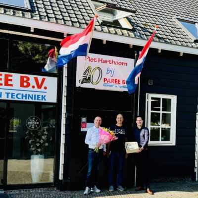 Piet 40 jaar in dienst